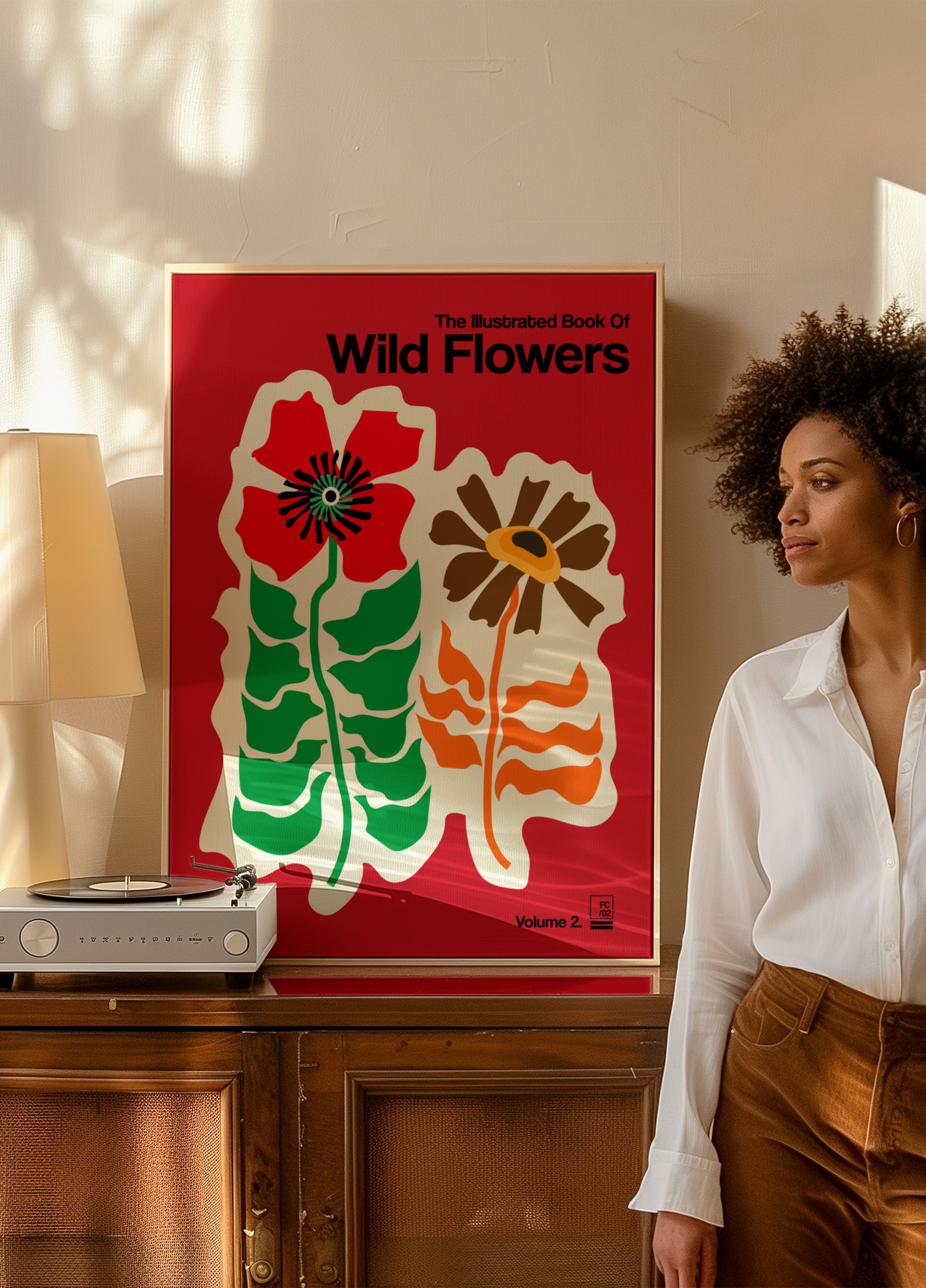Retro Wildflower Illustration