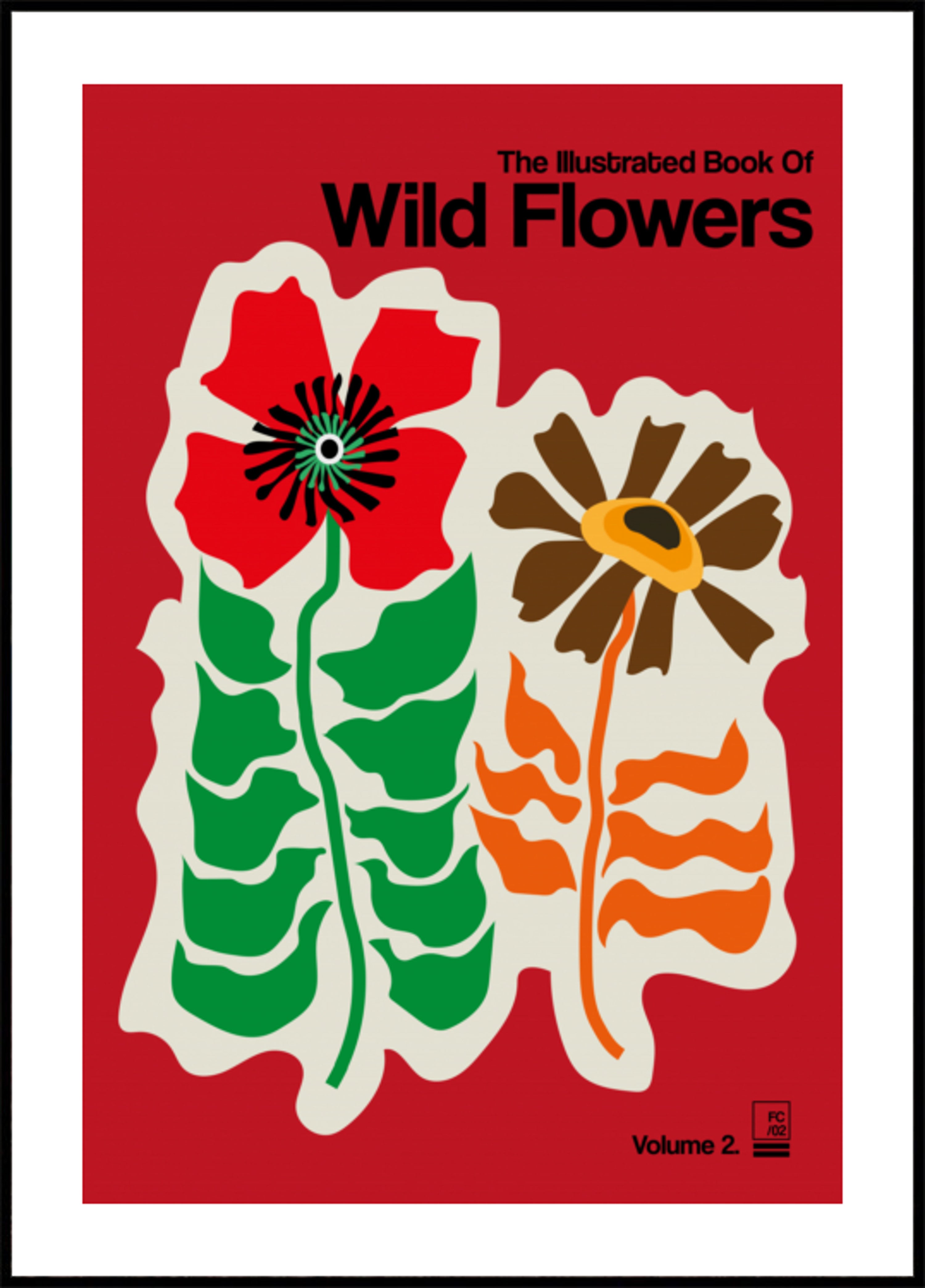 Retro Wildflower Illustration