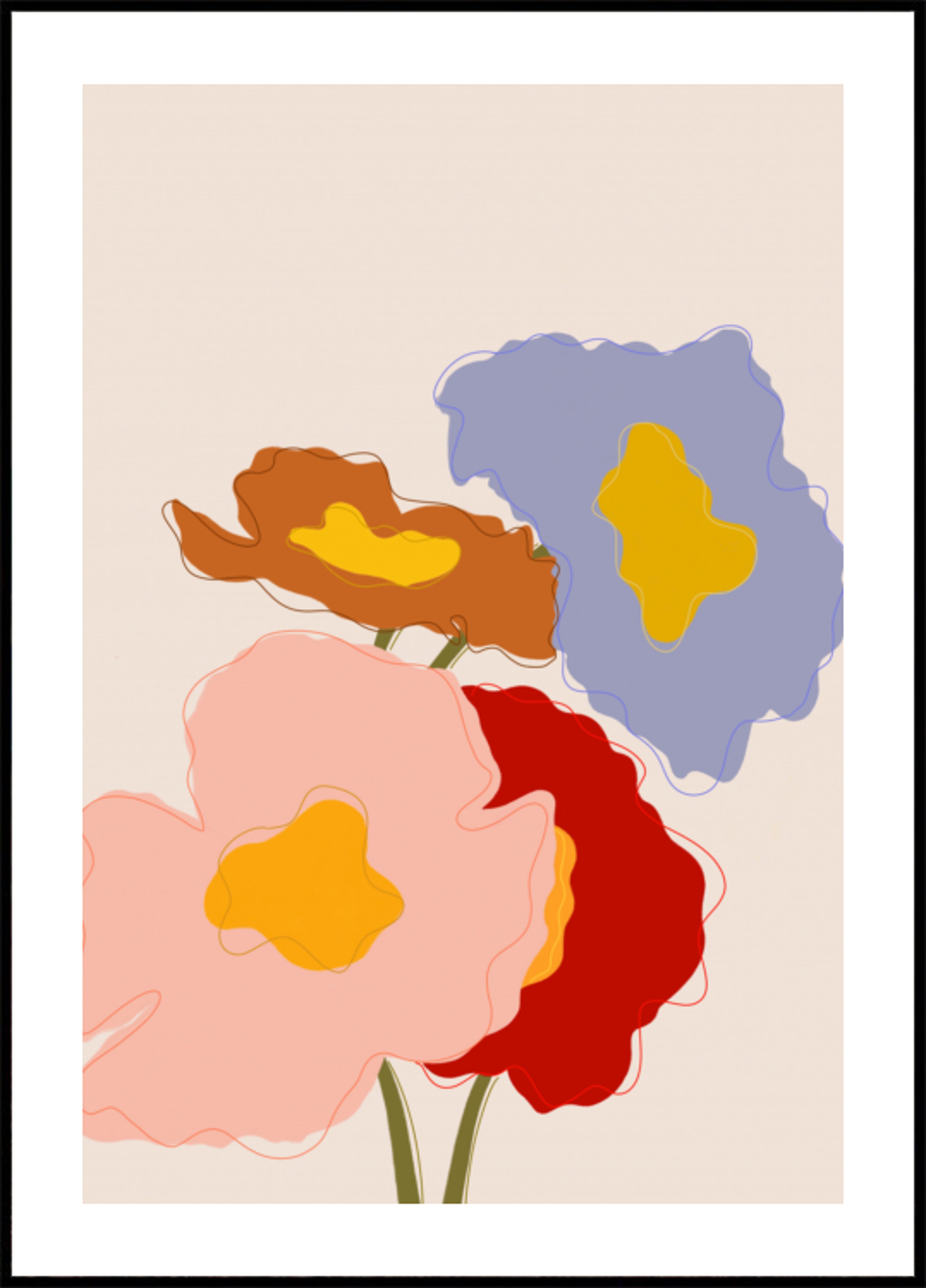 Colorful Abstract Flowers