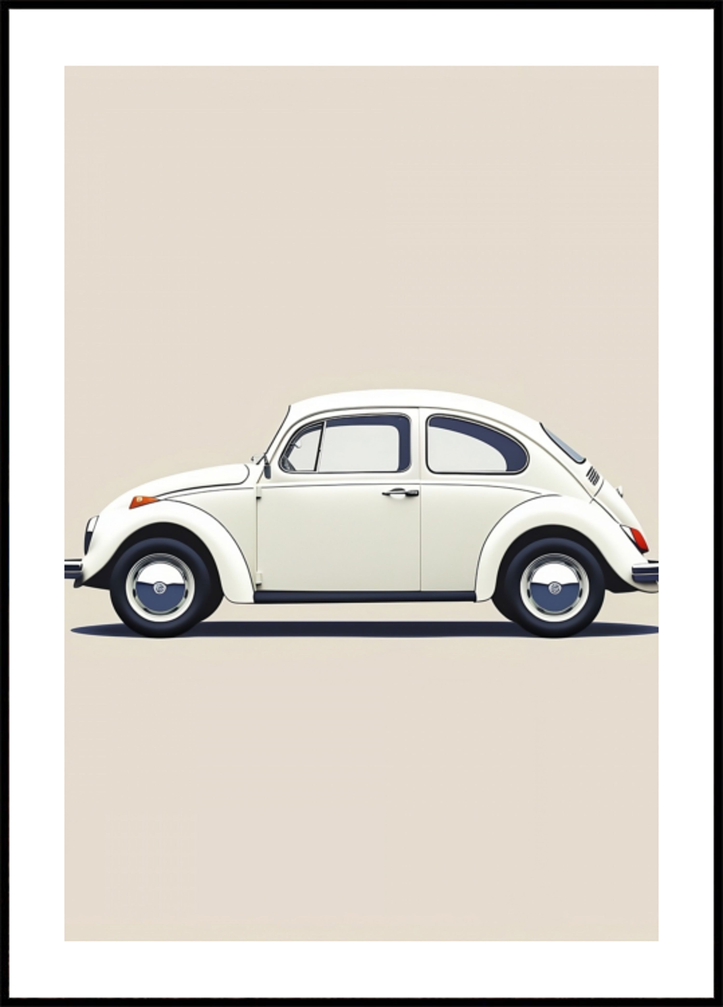 Classic white car