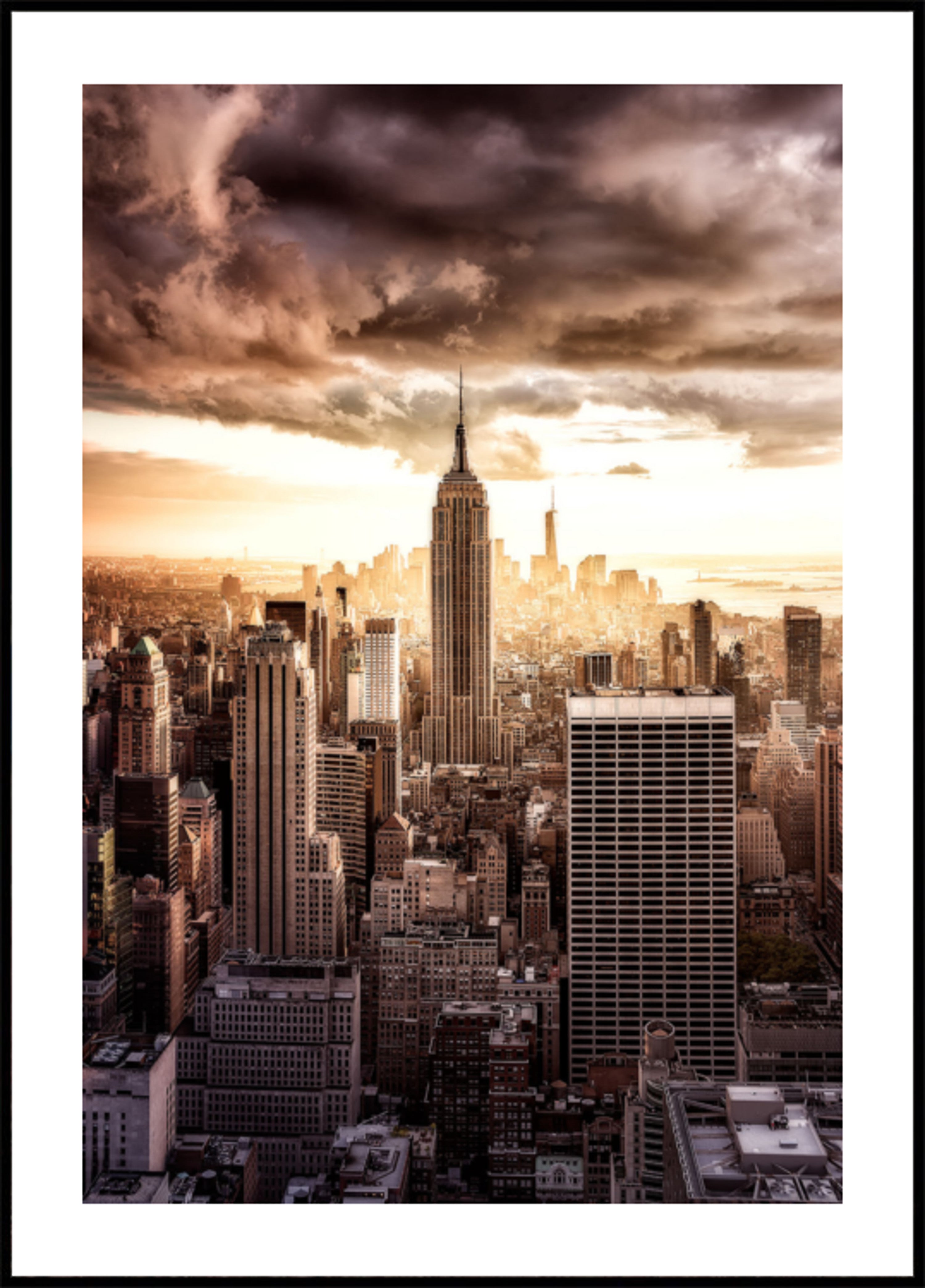 Dramatic New York City Skyline