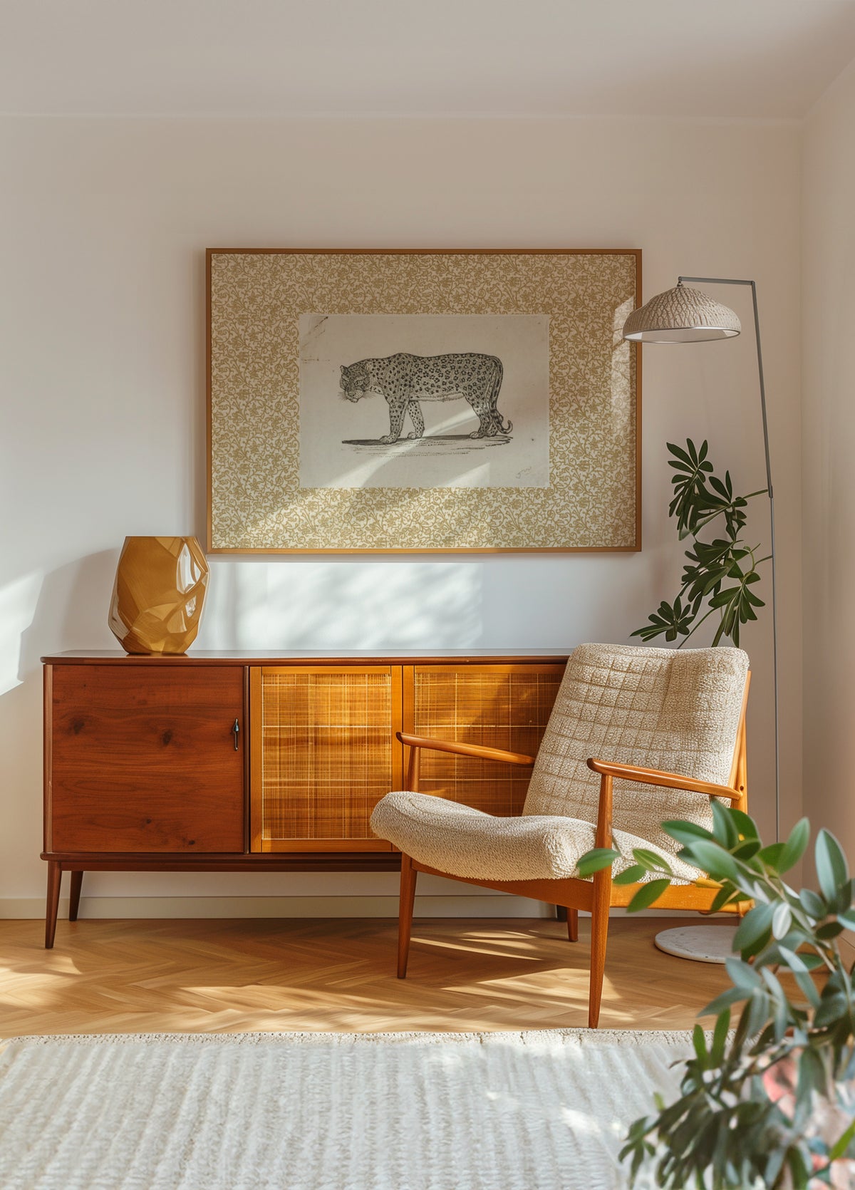 Vintage Leopard Sketch