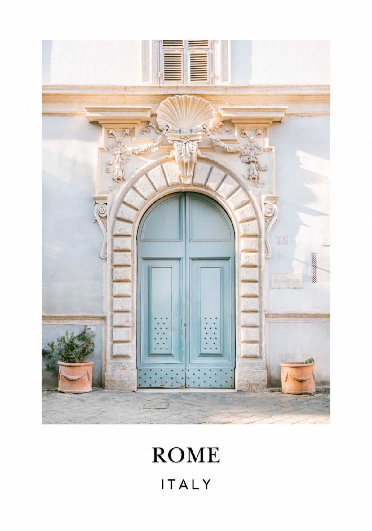 Rome Italy Travel Poster