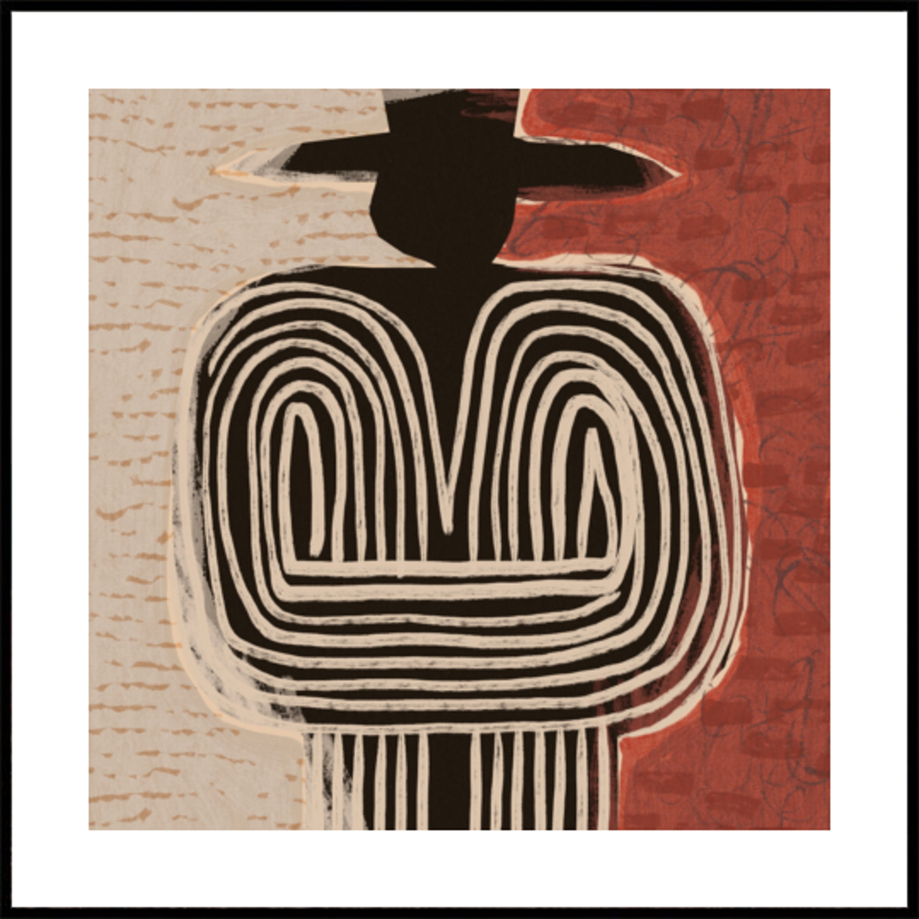 Tribal Figure With Hat
