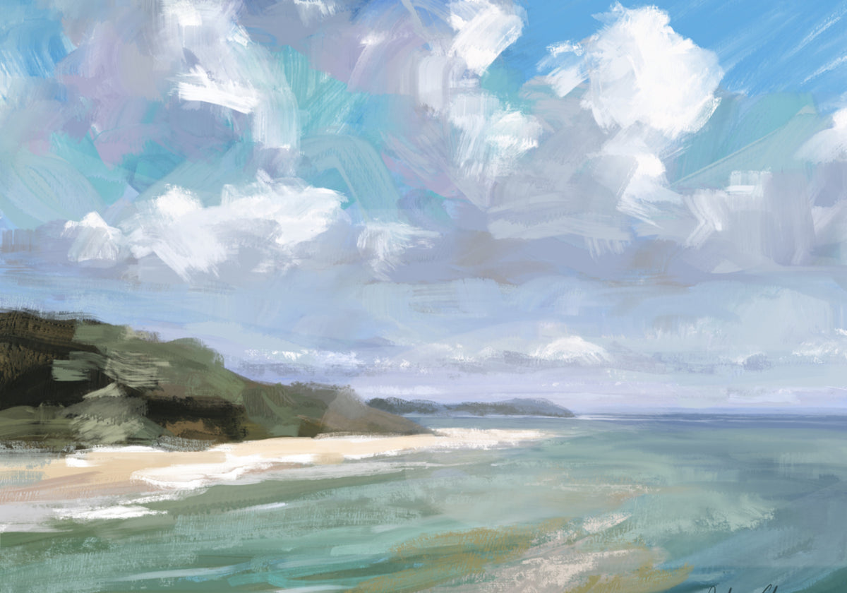 Peaceful Beach Scene