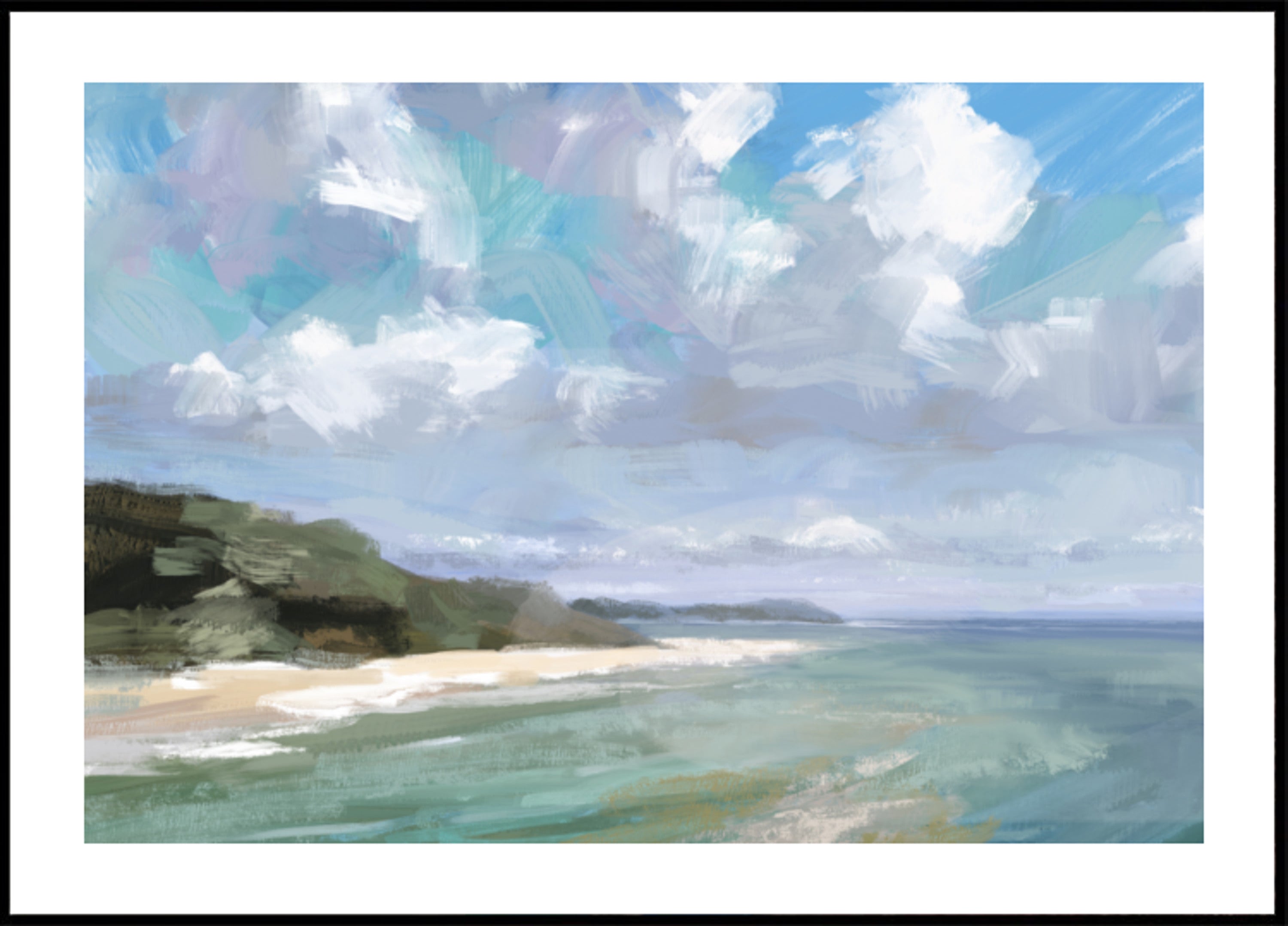 Peaceful Beach Scene