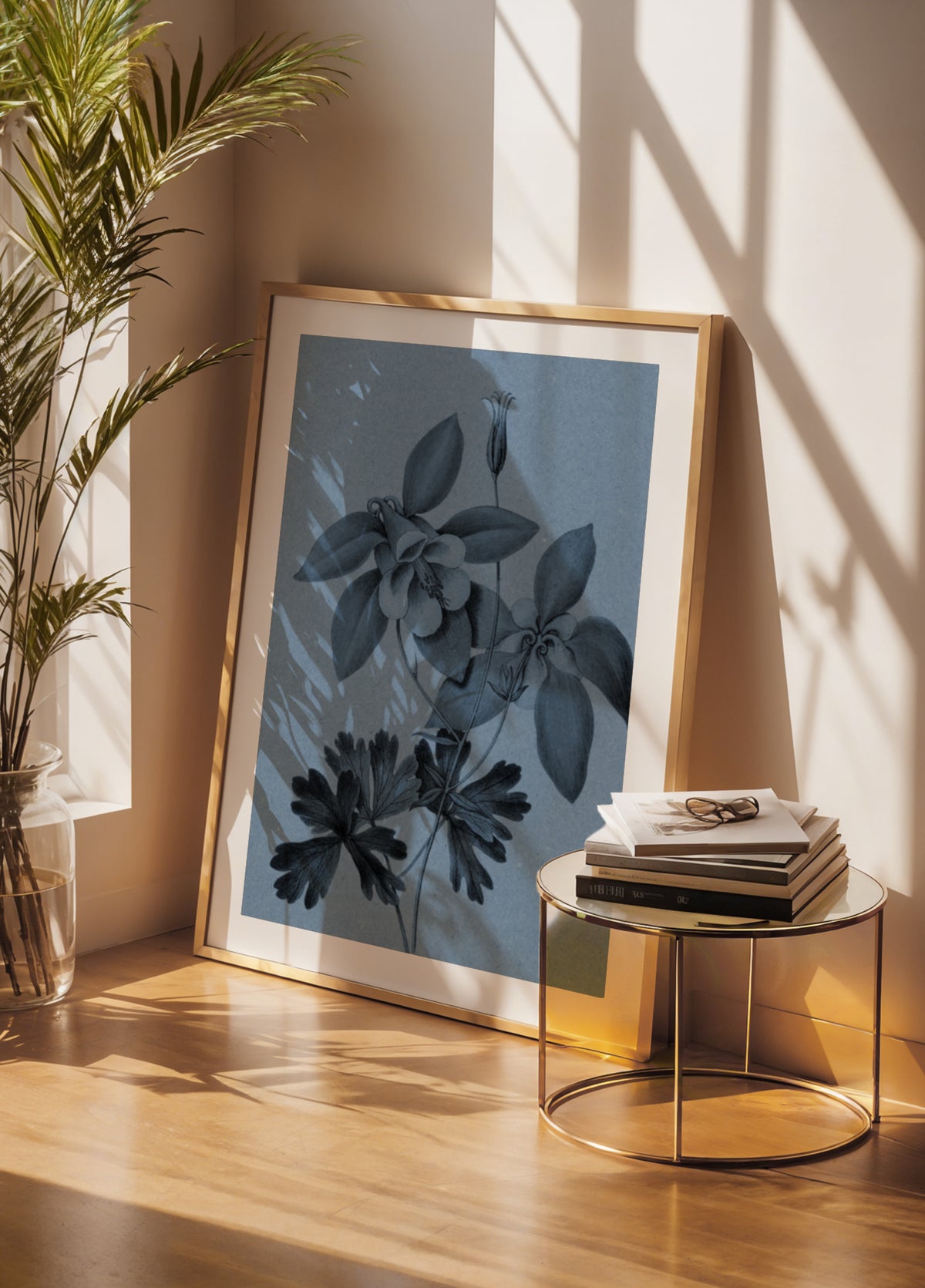 Blue Columbine Botanical Study