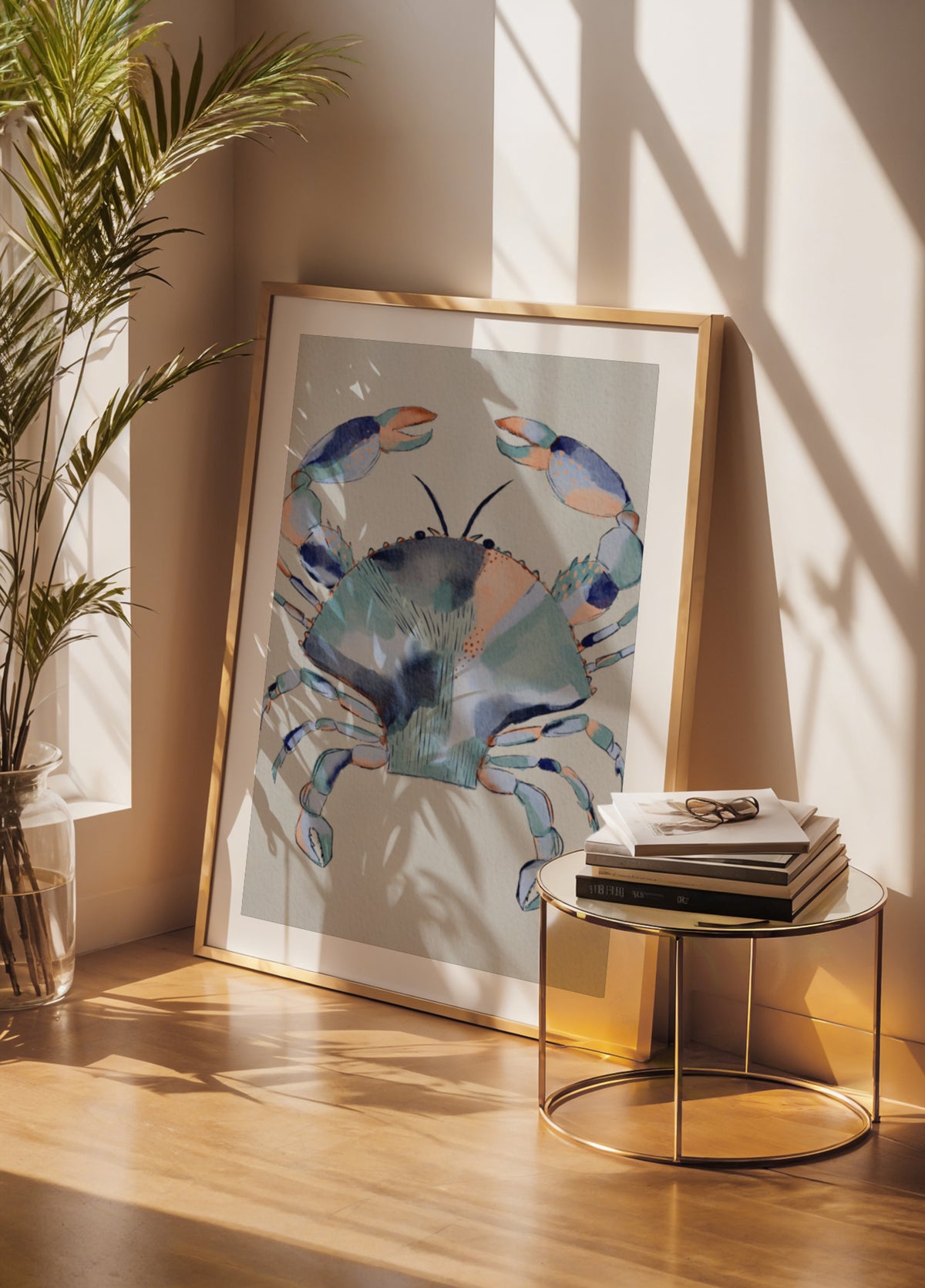 Coastal Blue Crab Painting