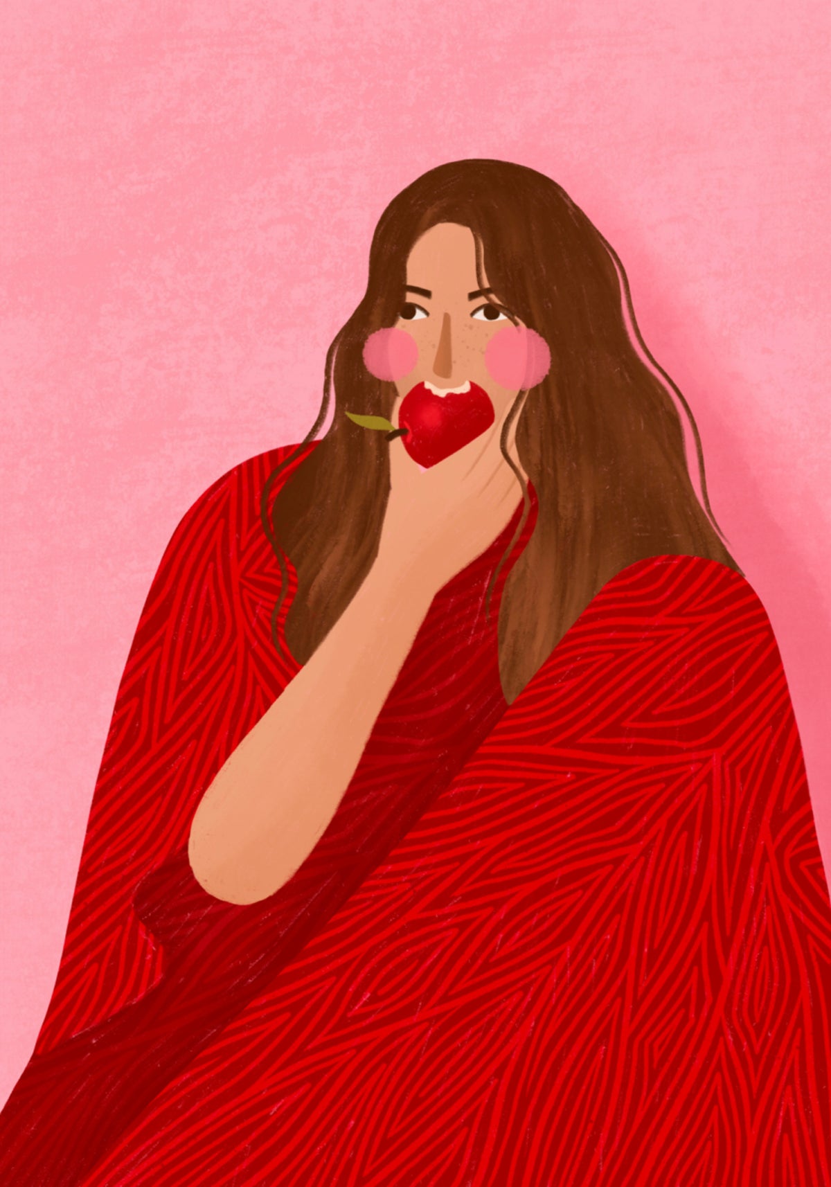 Cozy Woman Apple