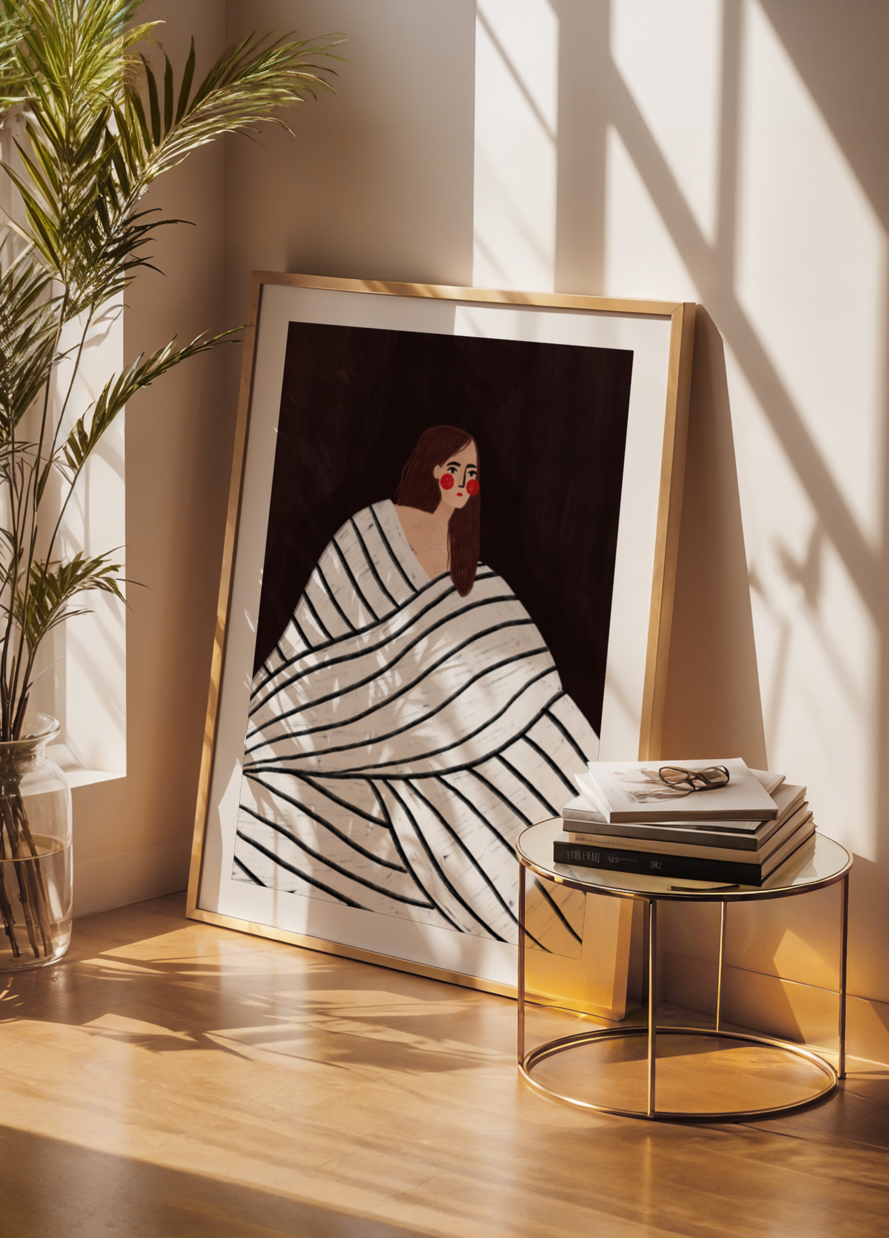 Quiet Striped Portrait