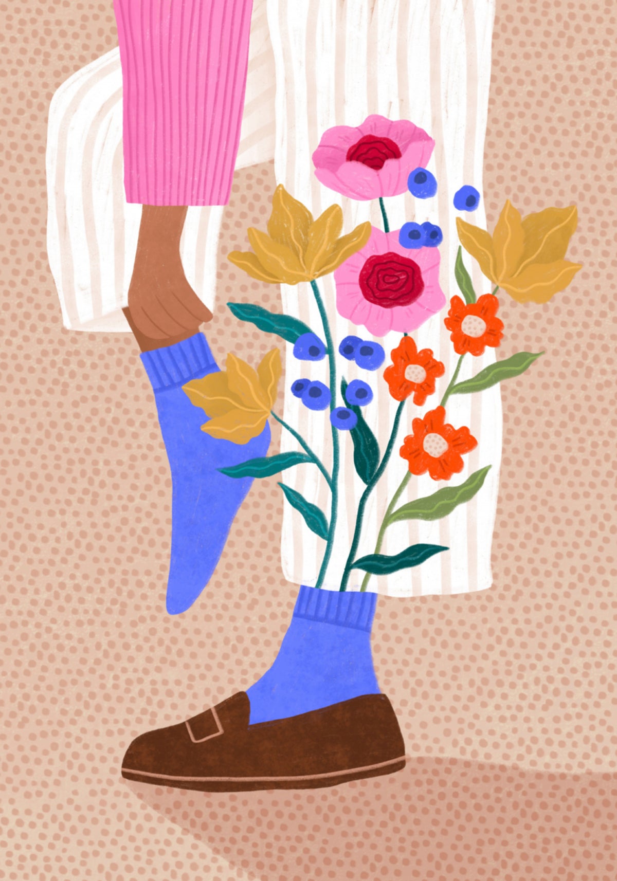Whimsical Flower Legs