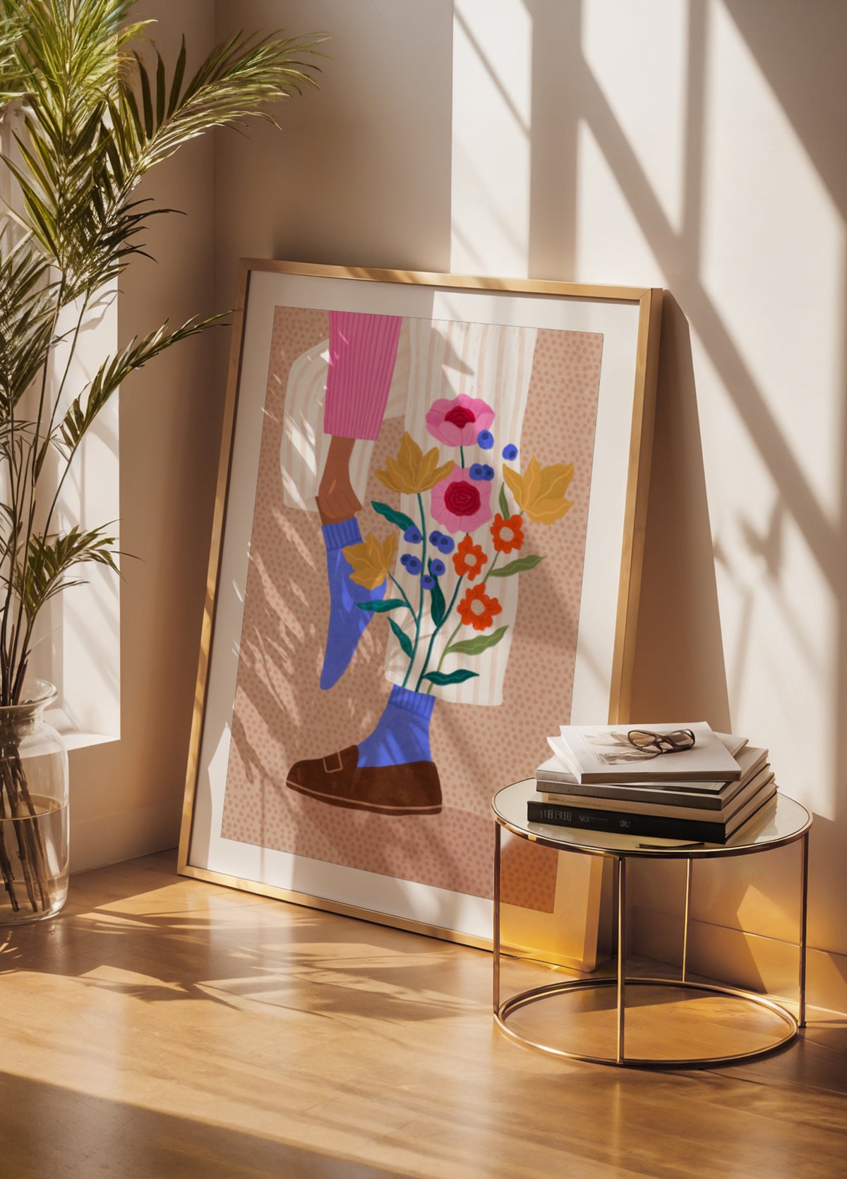 Whimsical Flower Legs