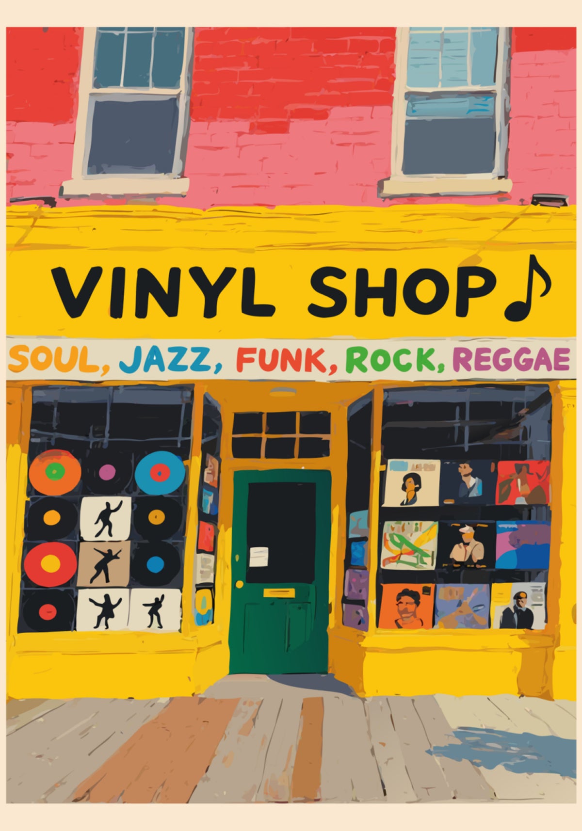 Colorful Vinyl Shop