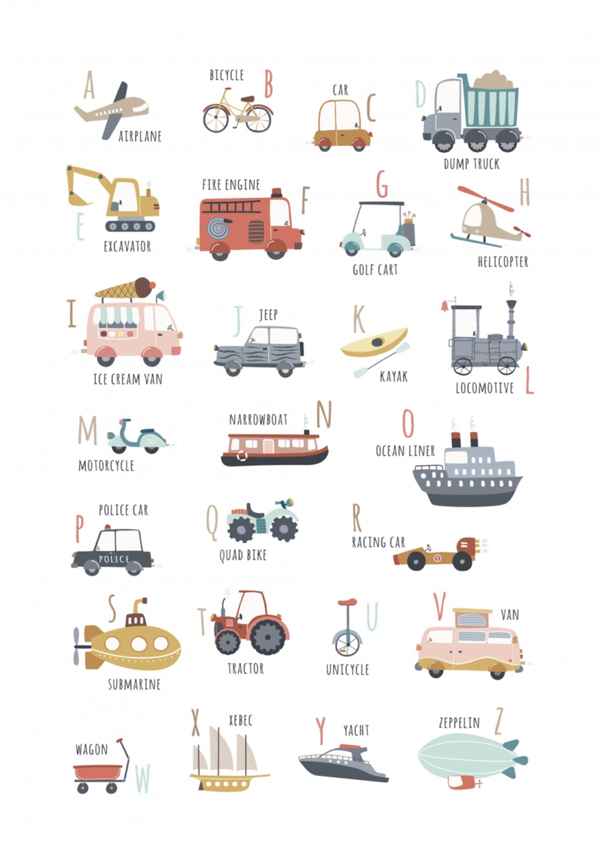 Transportation ABC Fun