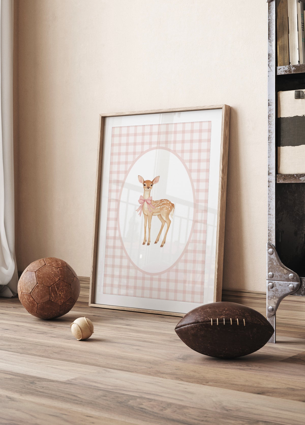 Cute Fawn Pink Bow
