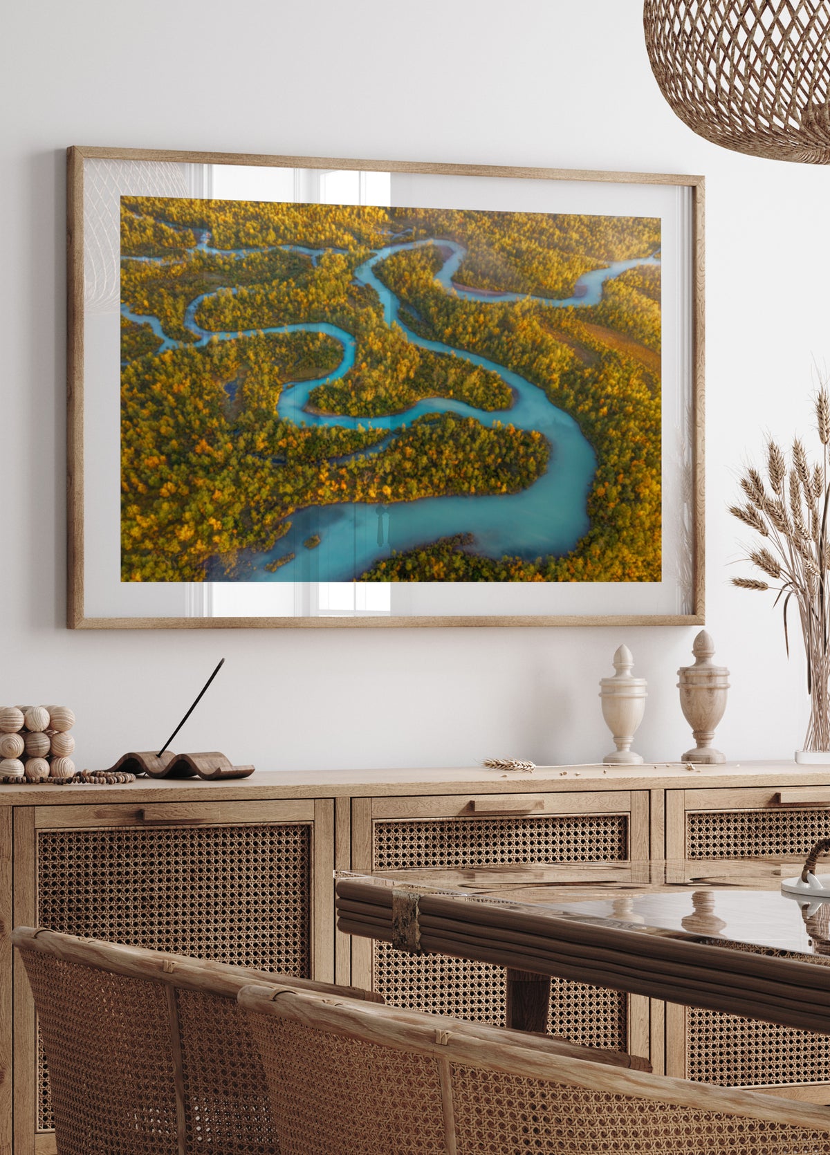 Winding River Autumn Forest