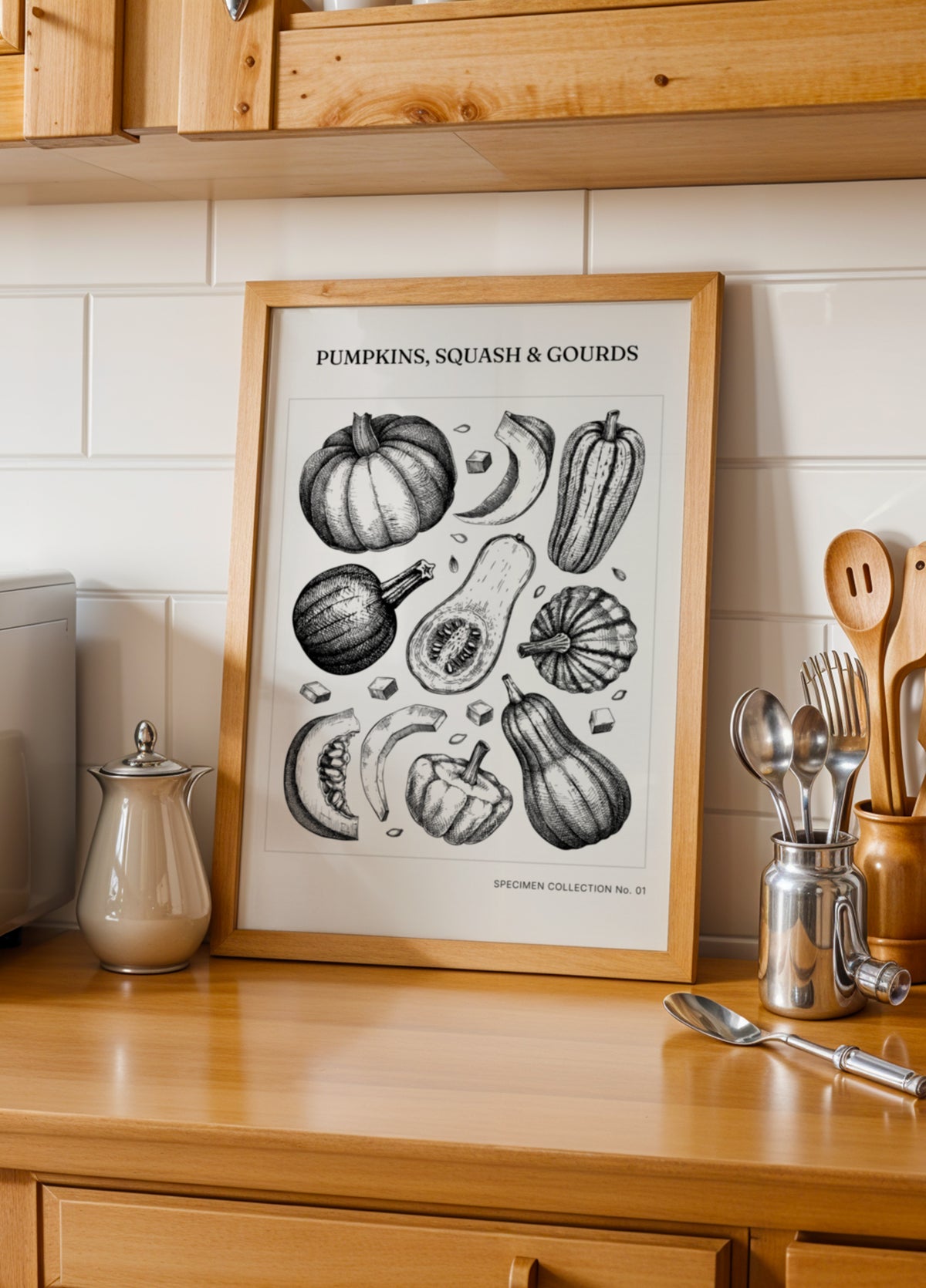 Vintage Botanical Pumpkins