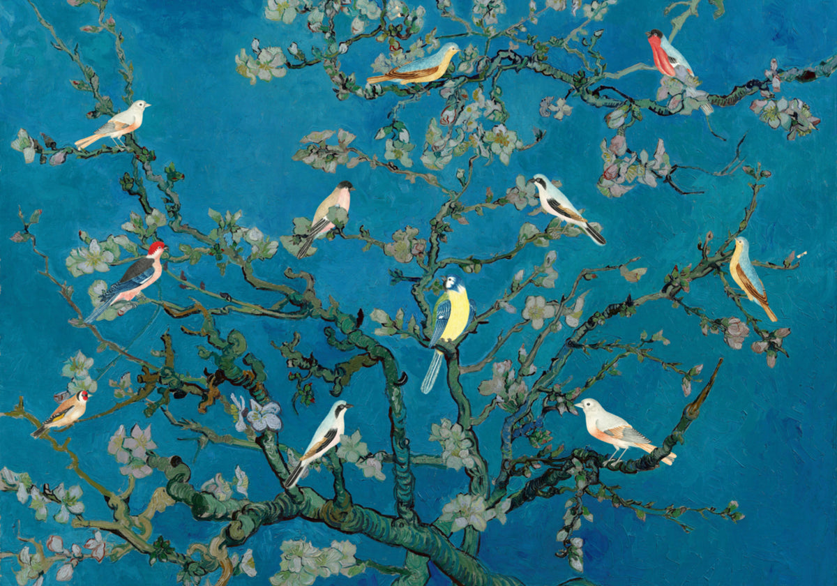Birds Among Blossoms