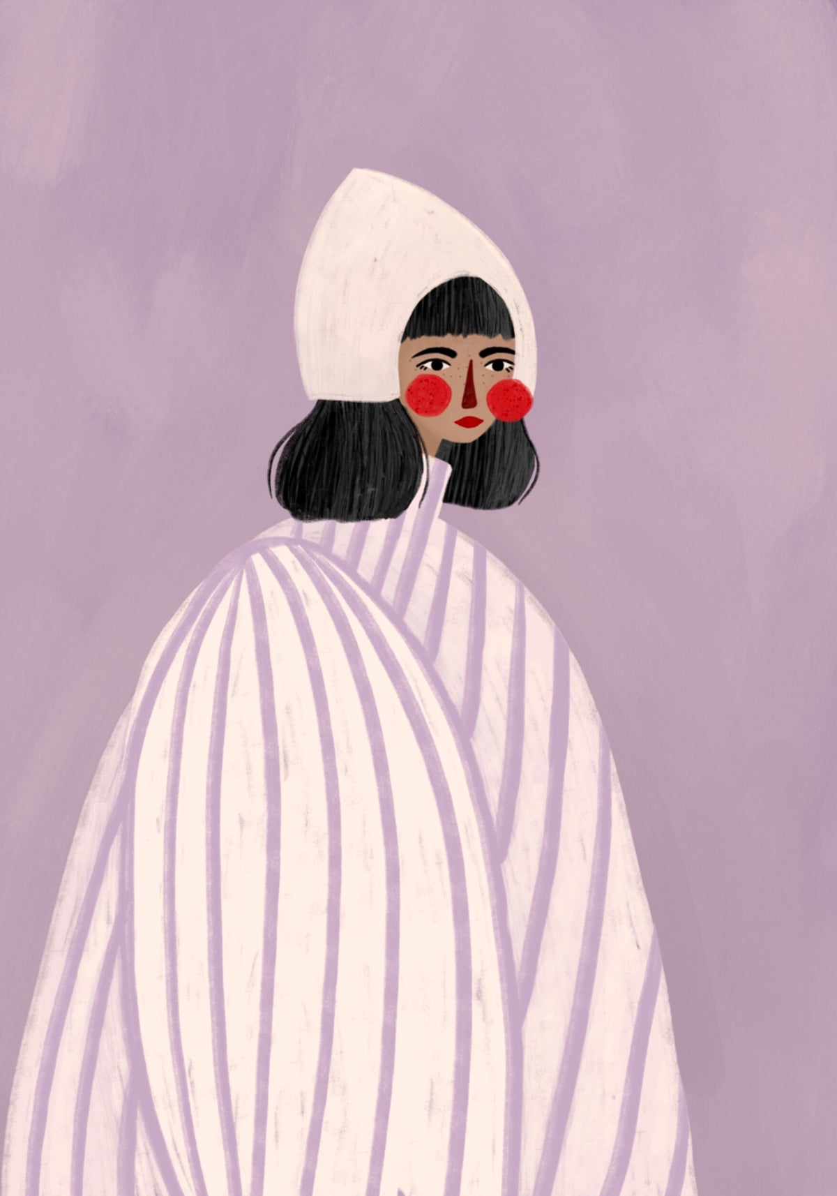 Whimsical Bonnet Woman