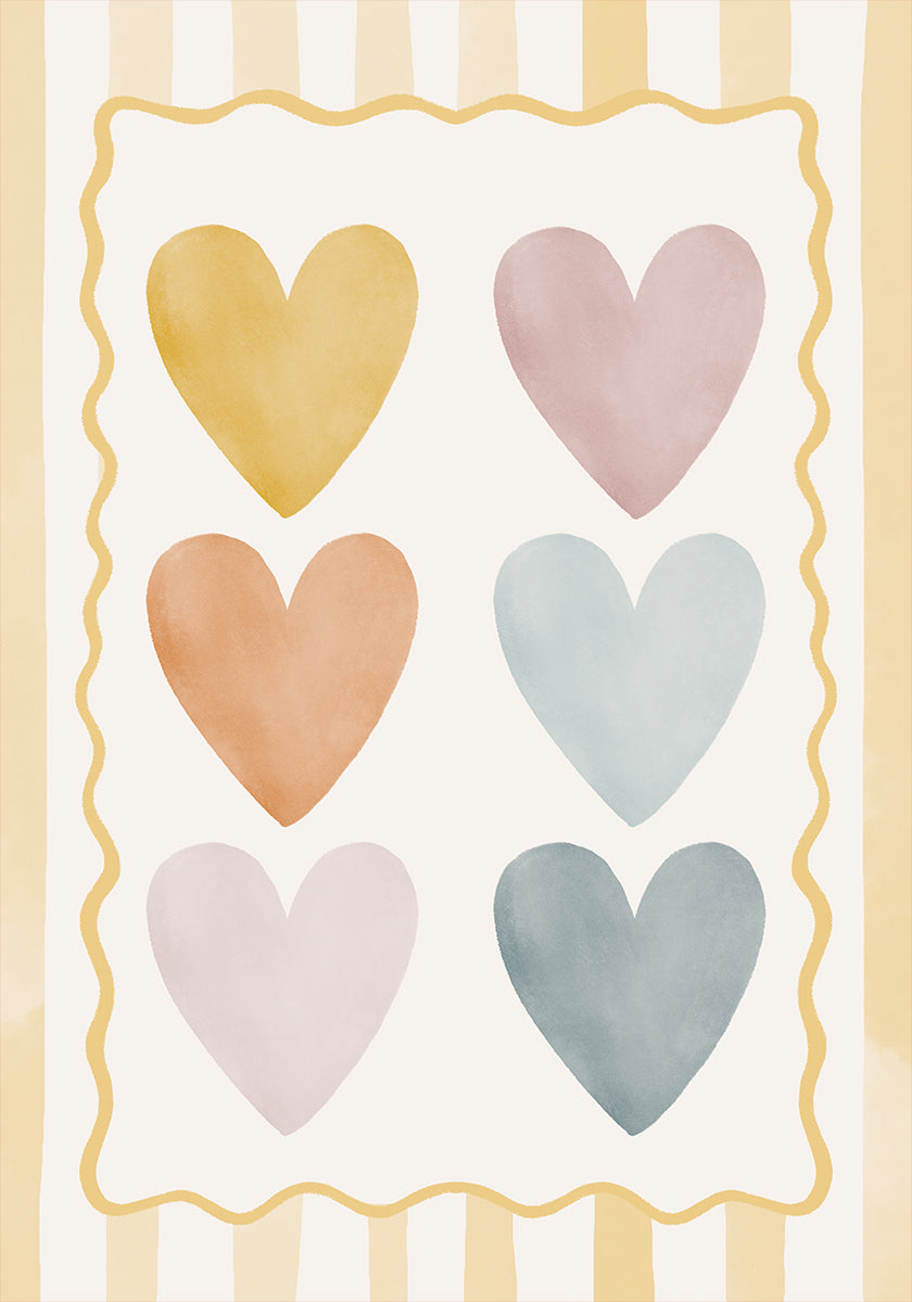 Pastel Hearts (NEW) - Posterbox