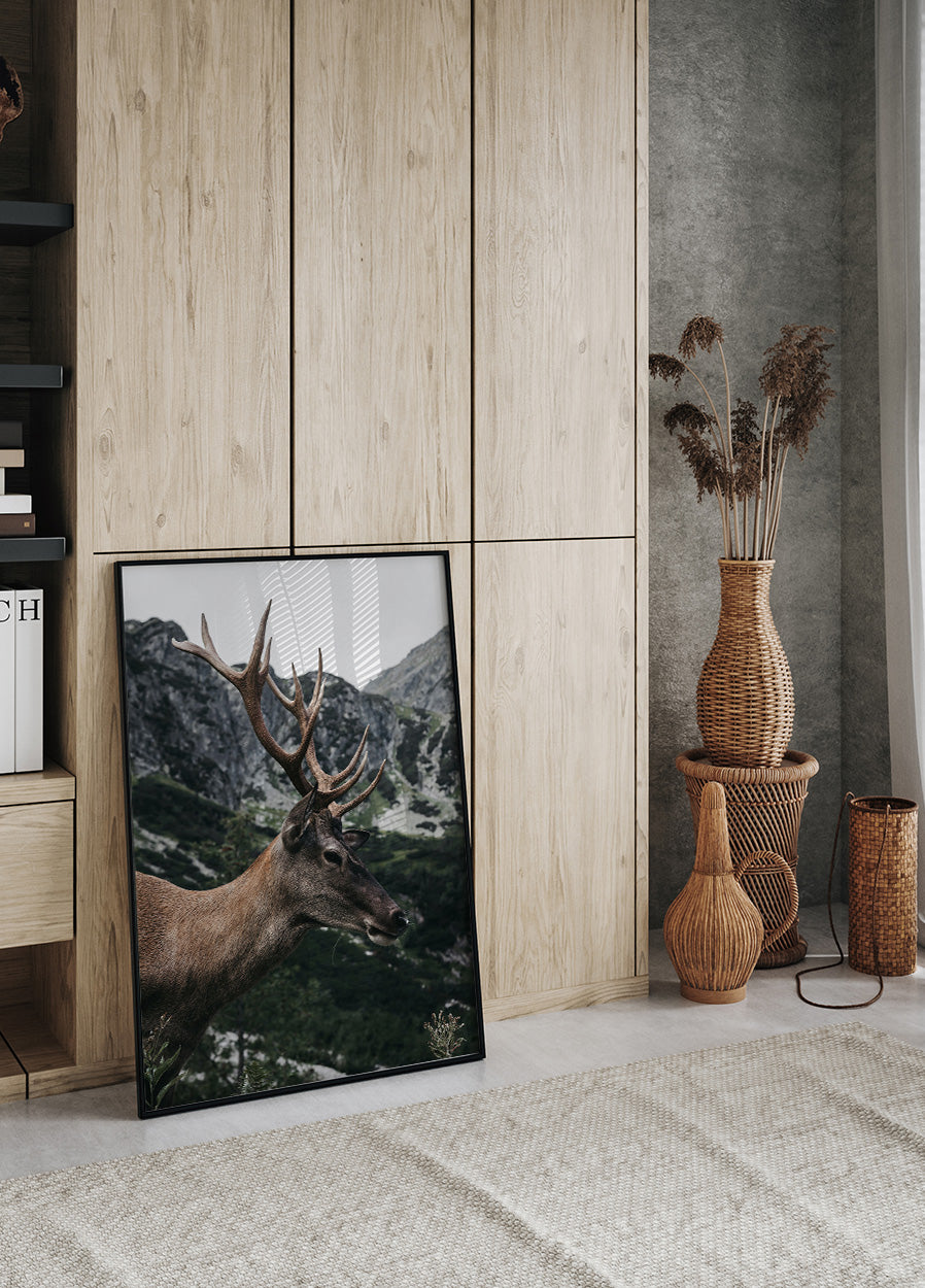 Deer in Profile Poster - Posterbox.dk