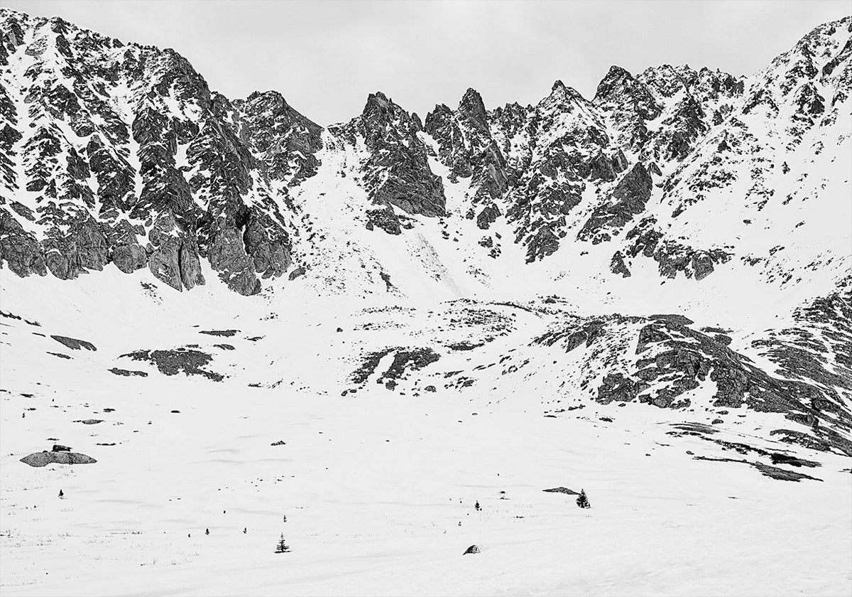 Snowy Mountain Peaks Plakat - Posterbox