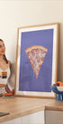 Pepperoni Pizza Slice with Glitter Toppings (NEW) - Posterbox