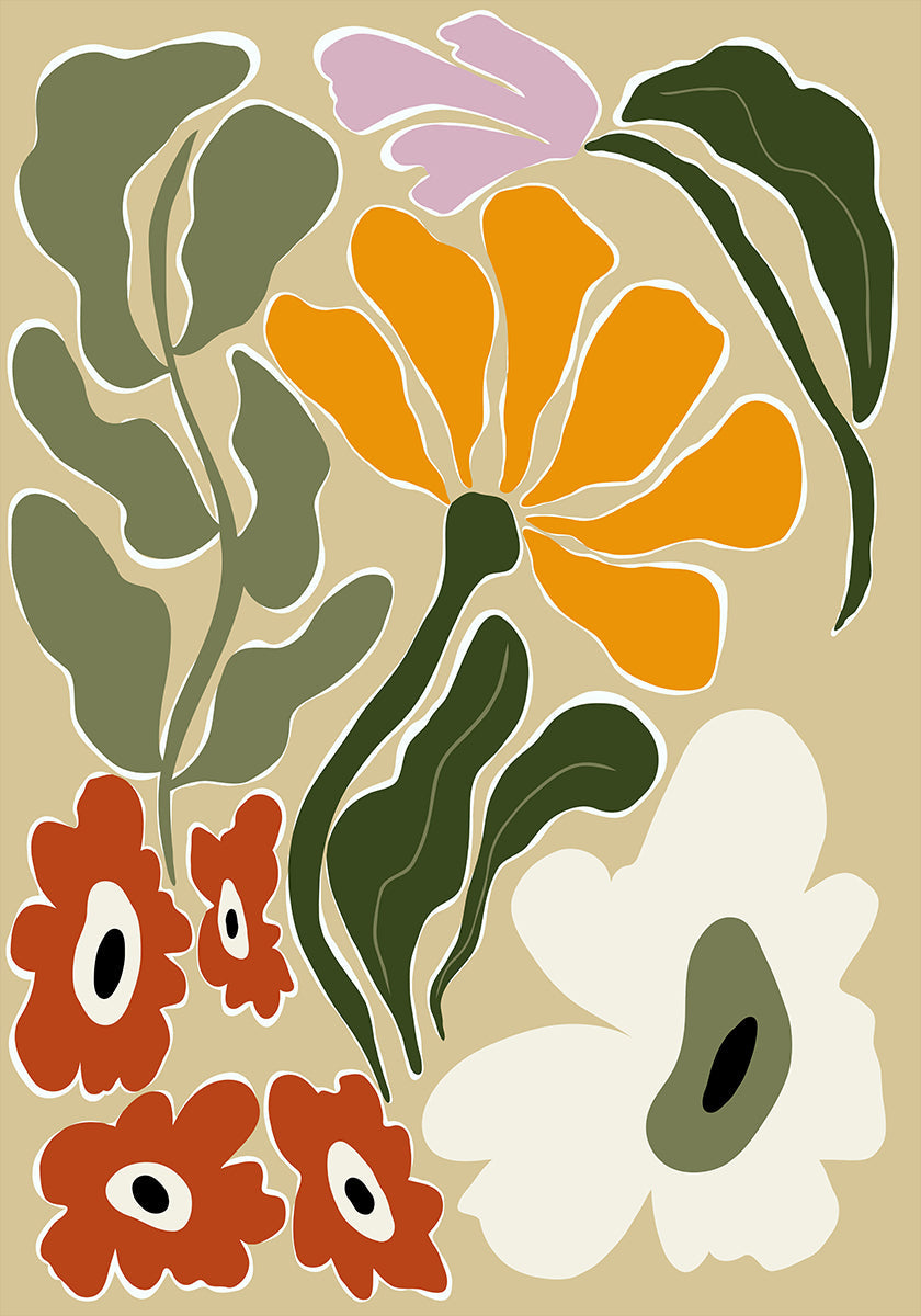 Mid Century Bloomscape (NEW) - Posterbox