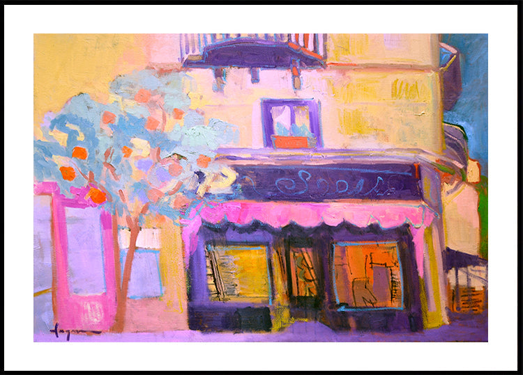 Vibrant Café Scene - Posterbox