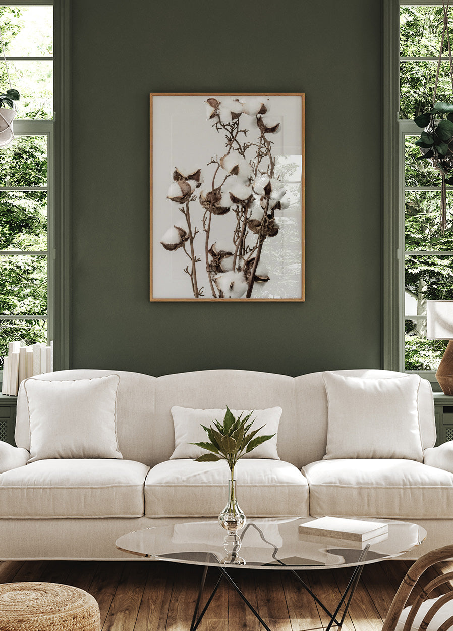 Dry Cotton Plant Poster - Posterbox.dk