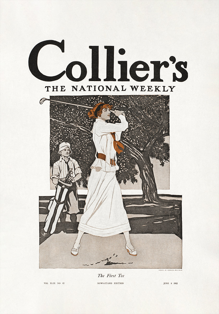 Collier's, the National Weekly, the First Tee (1912) Plakat - Posterbox