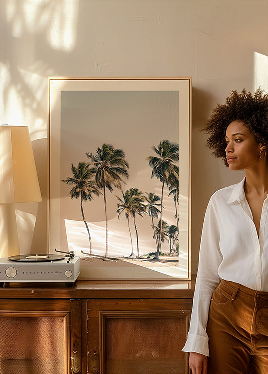 Blush Tropical Trees (NEW) - Posterbox
