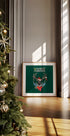 Holiday Stag Cheer Poster - Posterbox
