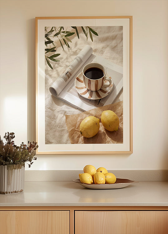 Coffee and Lemons Plakat - Posterbox