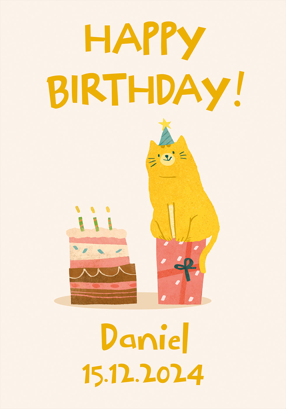Kids' Birthday Personal 3 Poster - Posterbox