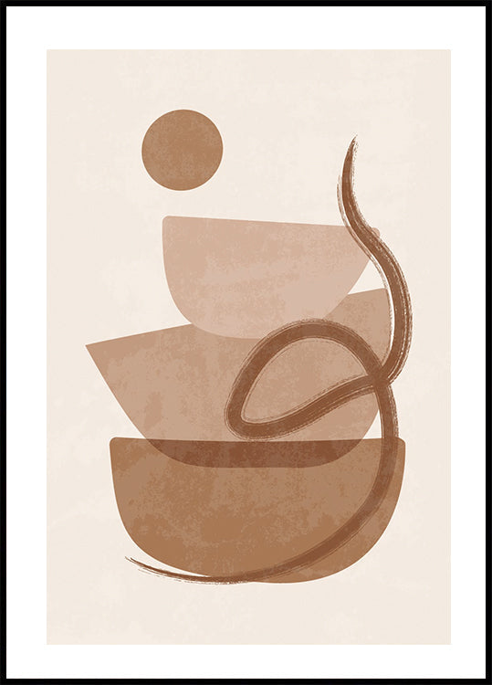 Watercolor Shapes Poster - Posterbox.dk