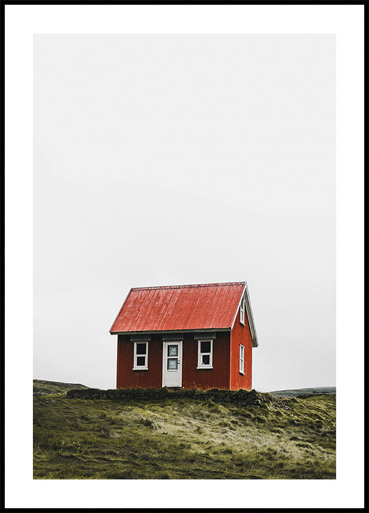 Cabin on Iceland Poster - Posterbox.dk