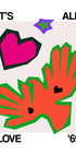 It's All Love '69 Bird Orange Plakat - Posterbox