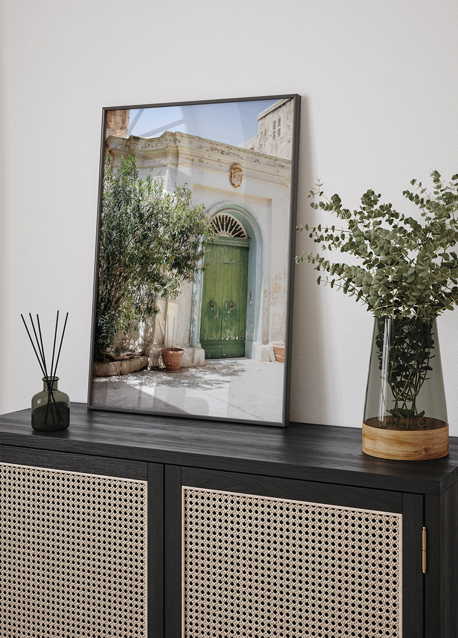 Green Door Poster - Posterbox.dk