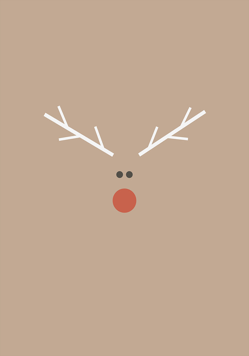 Christmas Reindeer Plakat - Posterbox