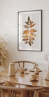 Oak Leaf Print   Gold - Posterbox
