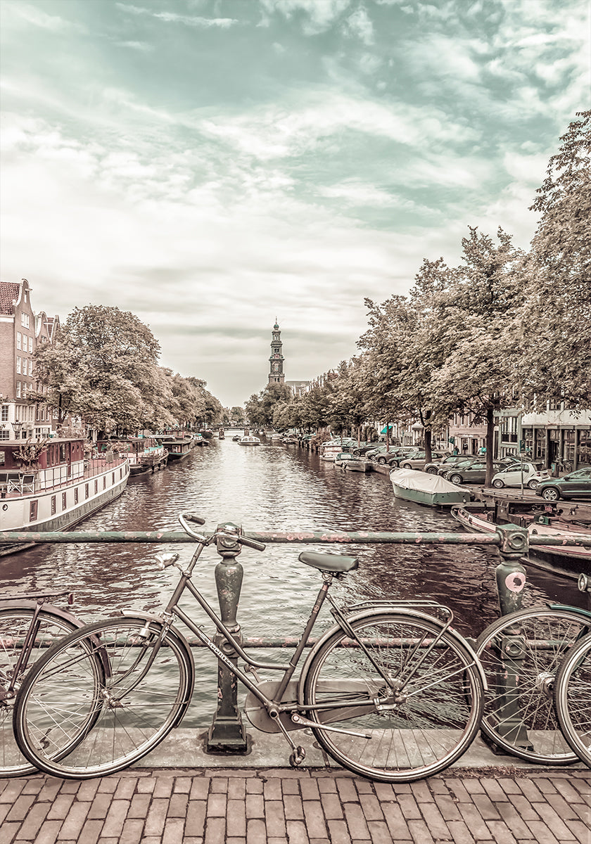 Typical Amsterdam | urban vintage style Plakat - Posterbox
