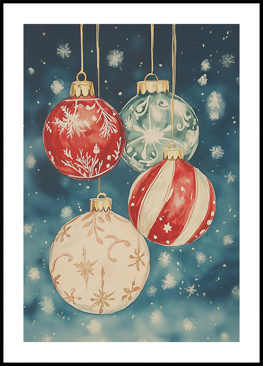 Christmas Ornaments No.3 Plakat - Posterbox