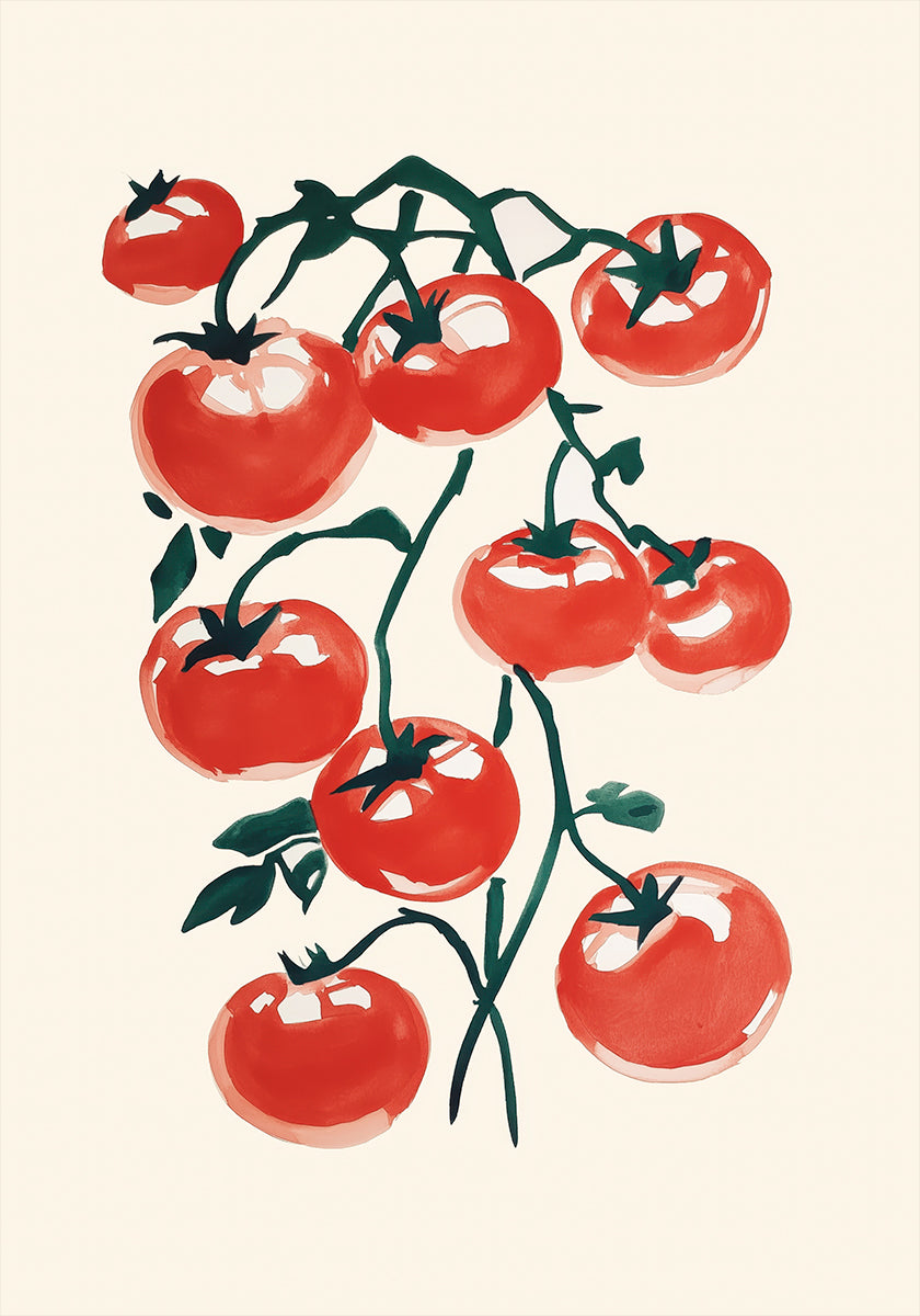 Red Tomatoes on Vine (NEW) - Posterbox