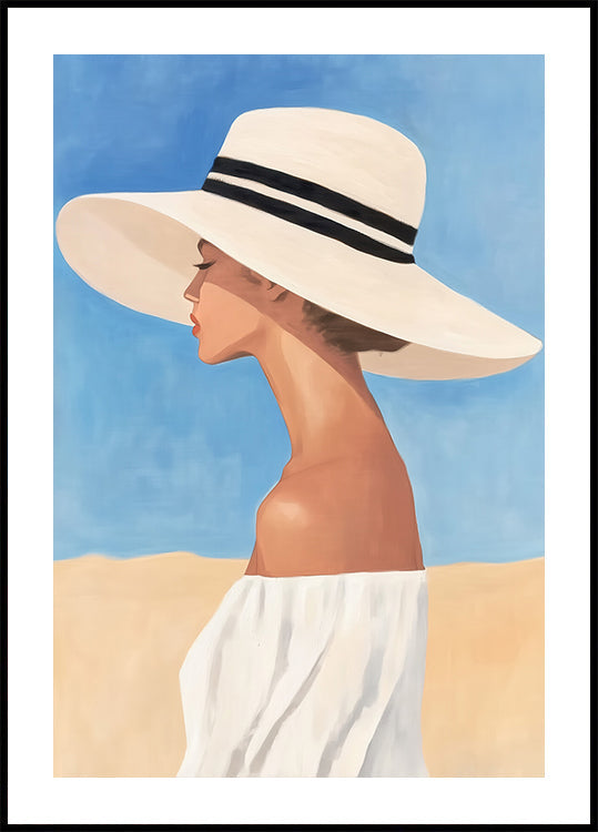 Woman in Wide-Brimmed Hat (NEW) - Posterbox