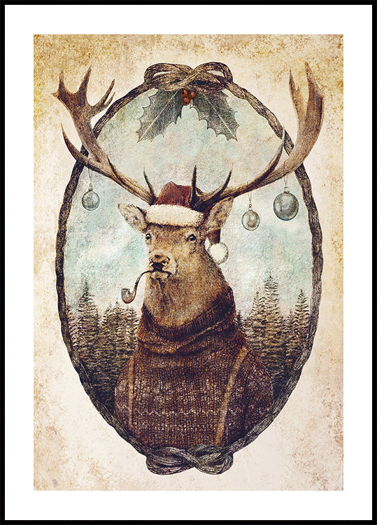 Thinking Wild Christmas Plakat - Posterbox
