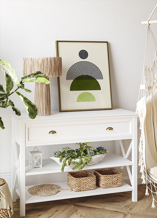 Lines and circles 4 Poster