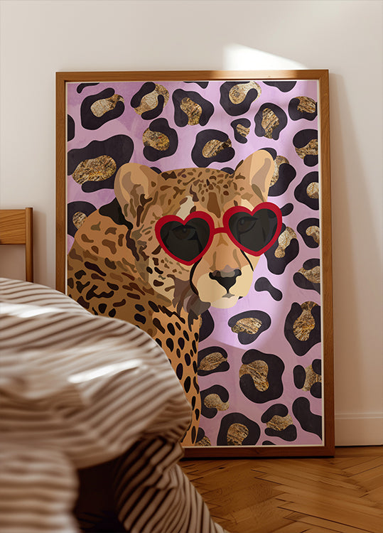 Leopard Print Pink Poster