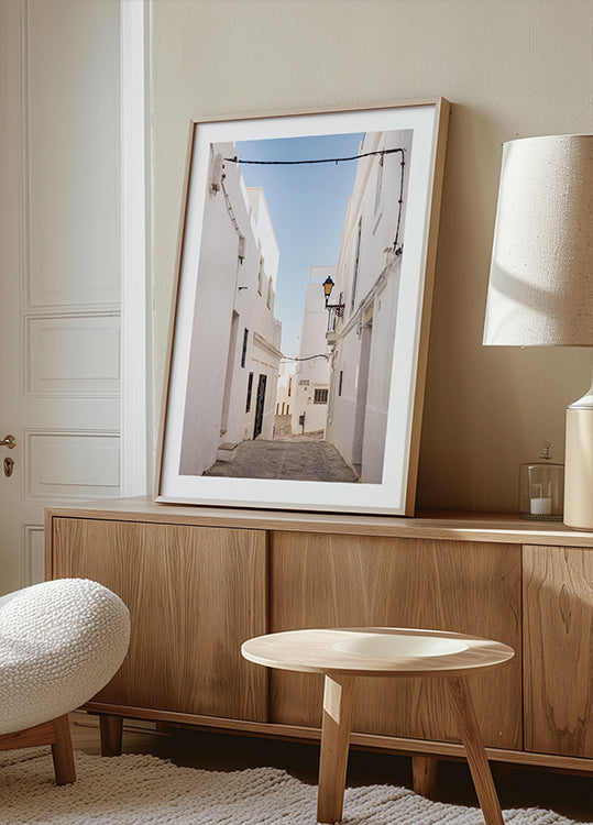 The White town of Vejer de La Frontera Poster