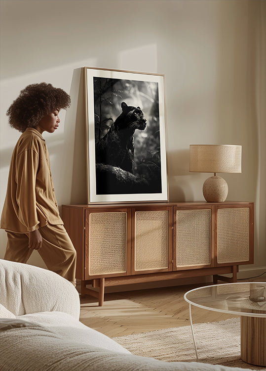 Majestic Black Panther Poster